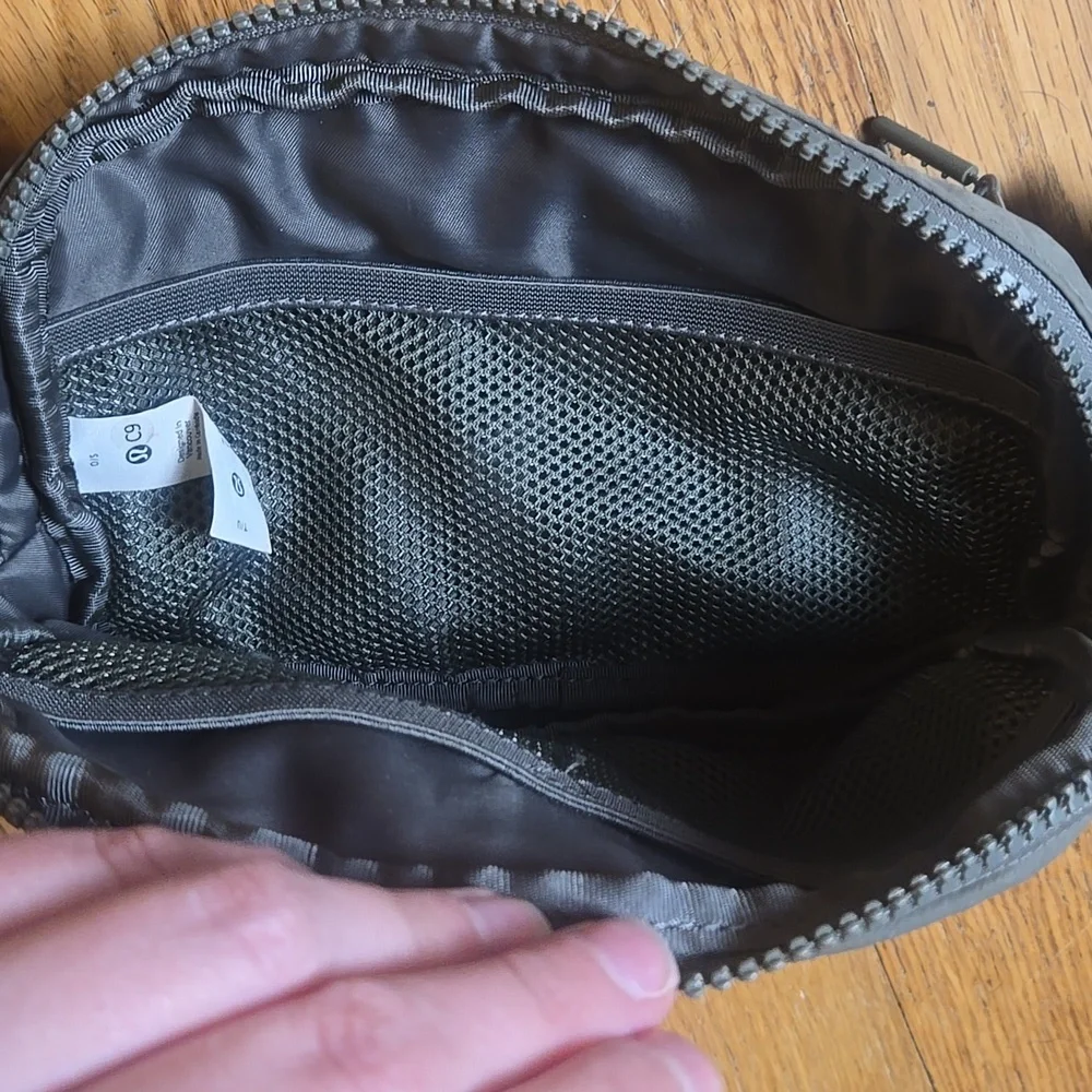 Lululemon medium sage green belt bag